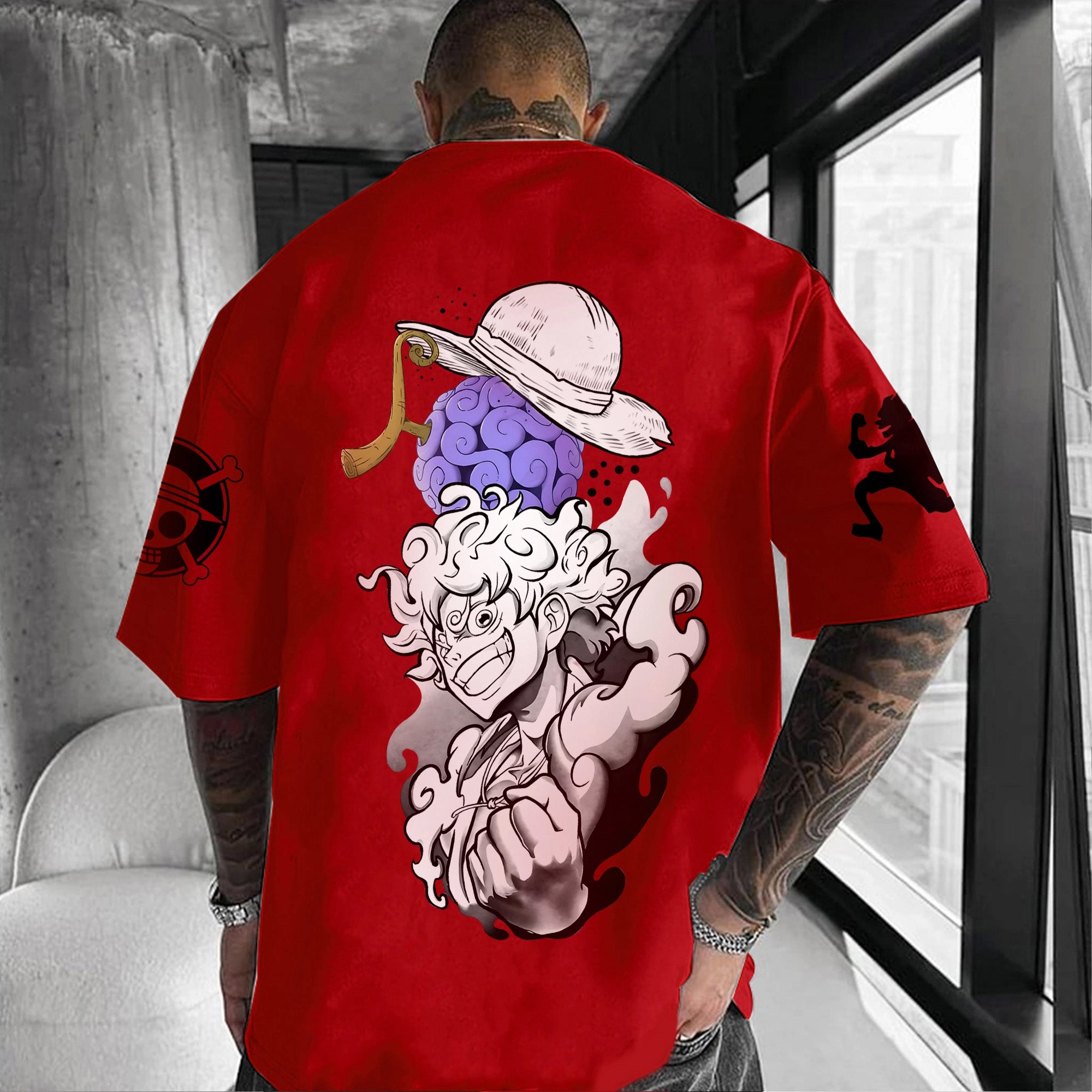 Unisex Anime Inspired Vintage T-Shirt丨