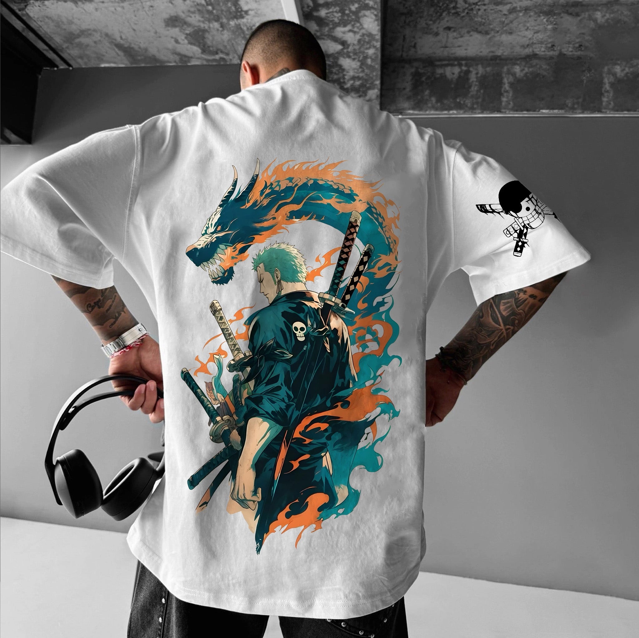 Unisex Anime Inspired Vintage T-Shirt丨