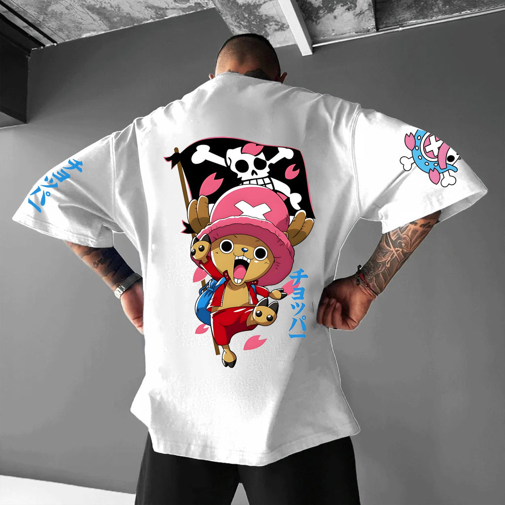 Unisex Anime Inspired Vintage T-Shirt丨