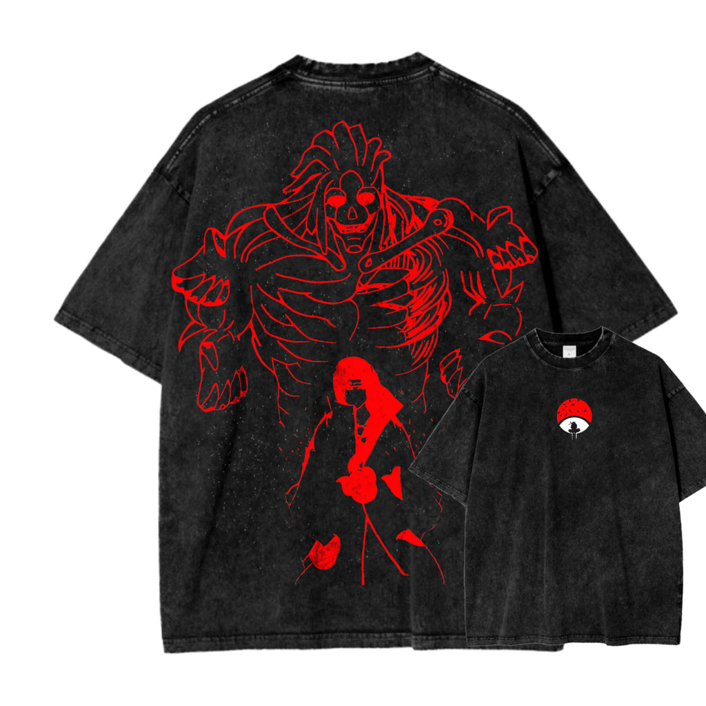 Naruto Unisex Fit Washed T-Shirt 2502006949