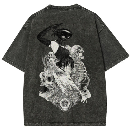 Chainsaw Man Unisex Fit Washed T-Shirt