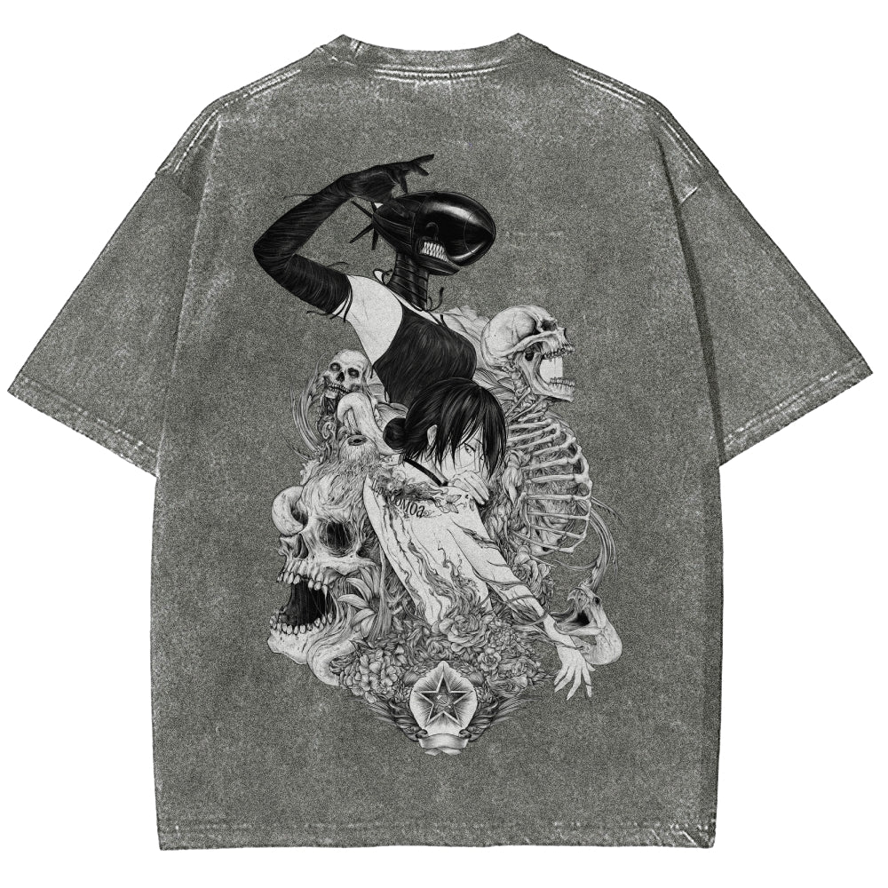 Chainsaw Man Unisex Fit Washed T-Shirt