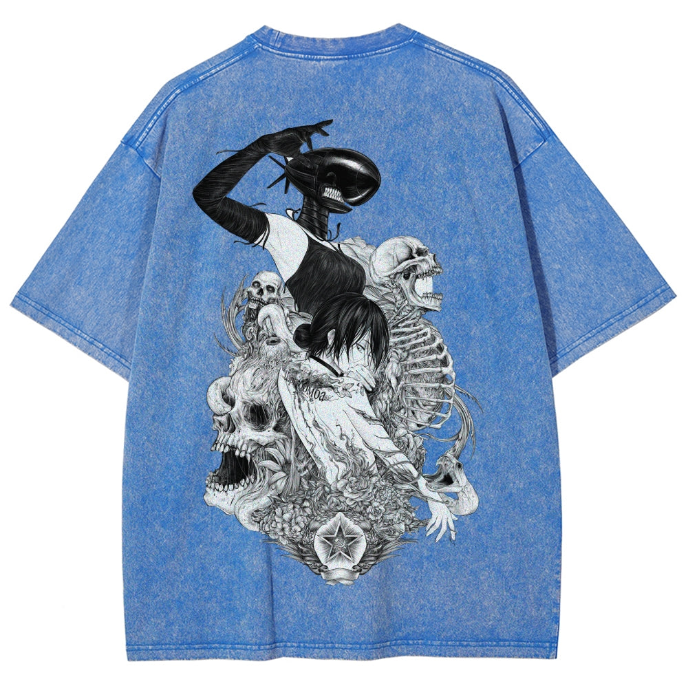 Chainsaw Man Unisex Fit Washed T-Shirt