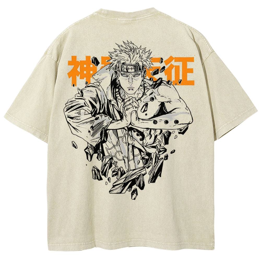 Naruto Unisex Fit Washed T-Shirt 2502003593