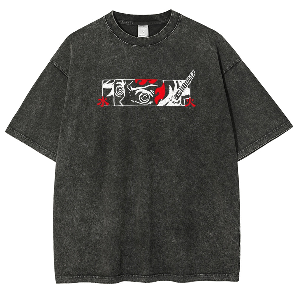 Demon Slayer Tanjiro Kamado Vintage Washed T-Shirt 2503003932