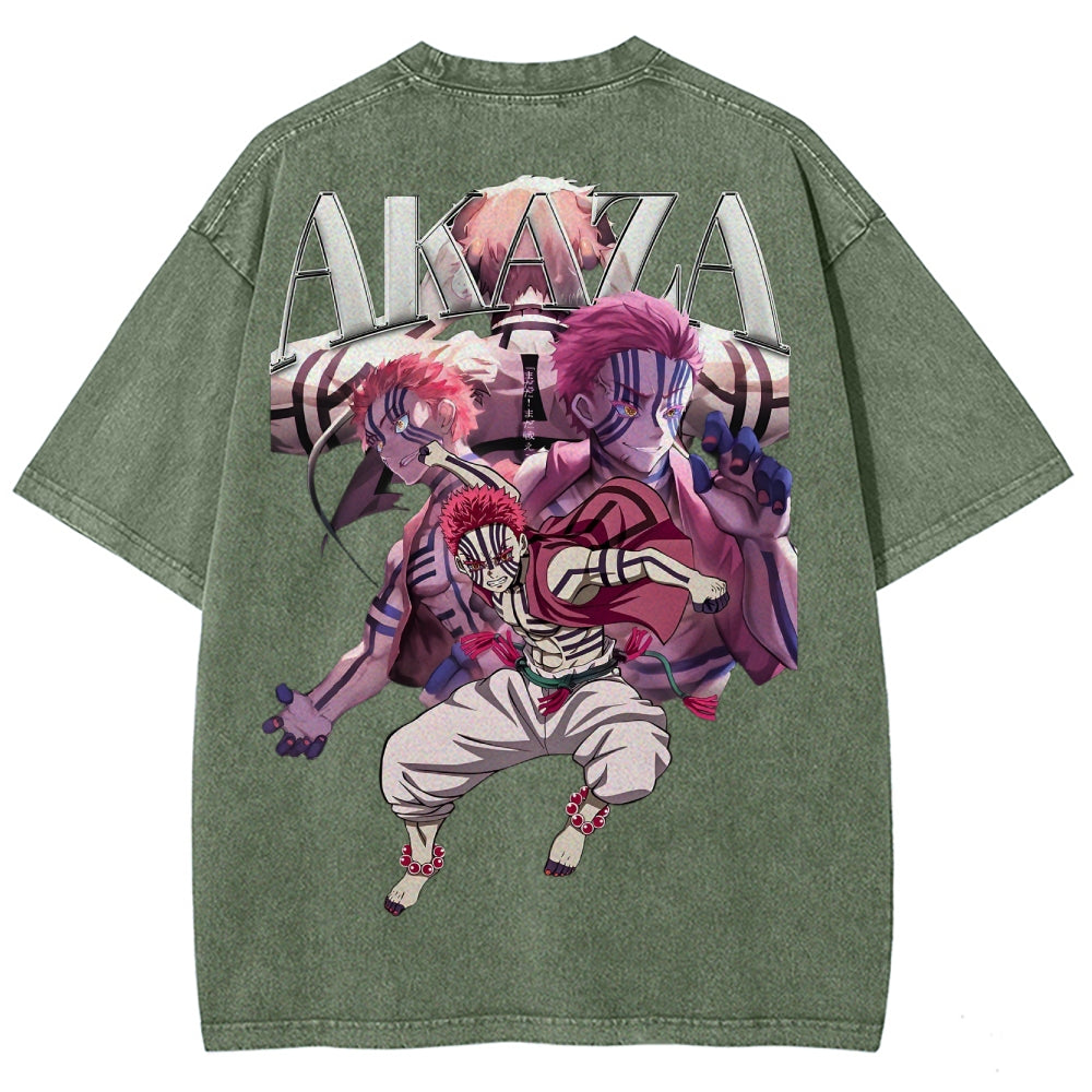 Demon Slayer Unisex Fit Washed T-Shirt 2503005372