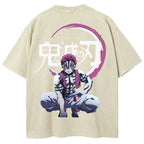 Demon Slayer Unisex Fit Washed T-Shirt 2503005374