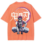 Demon Slayer Unisex Fit Washed T-Shirt 2503005374