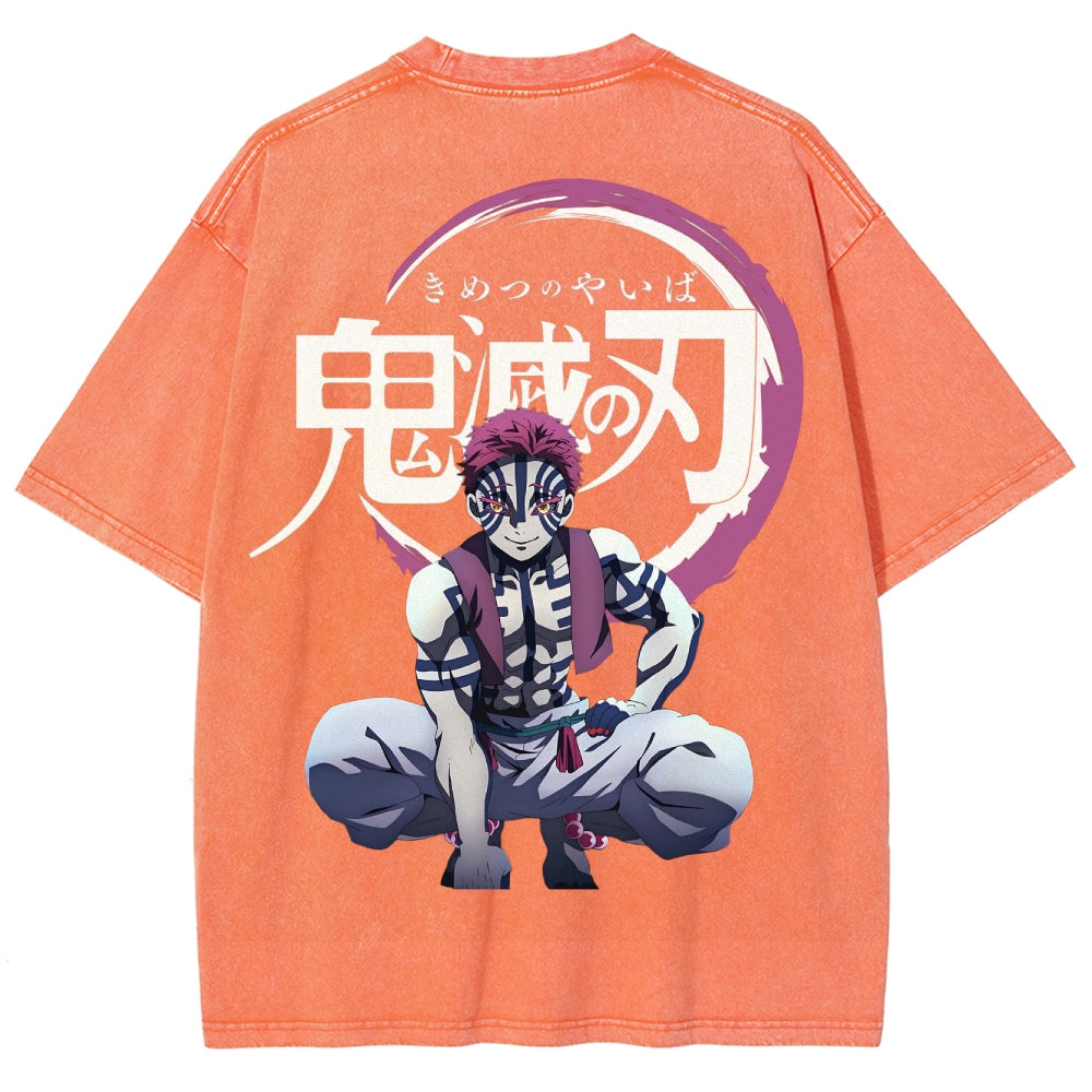 Demon Slayer Unisex Fit Washed T-Shirt 2503005374