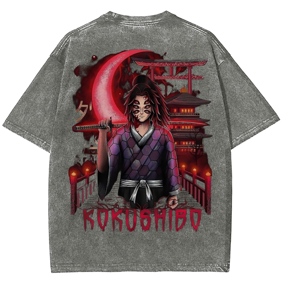 Demon Slayer Unisex Fit Washed T-Shirt 2503005375