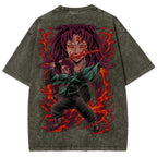 Demon Slayer Unisex Fit Washed T-Shirt 2503005405