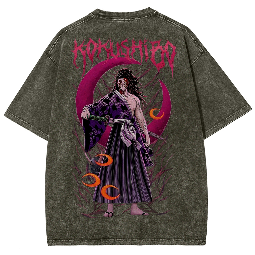 Demon Slayer Unisex Fit Washed T-Shirt 2503005412