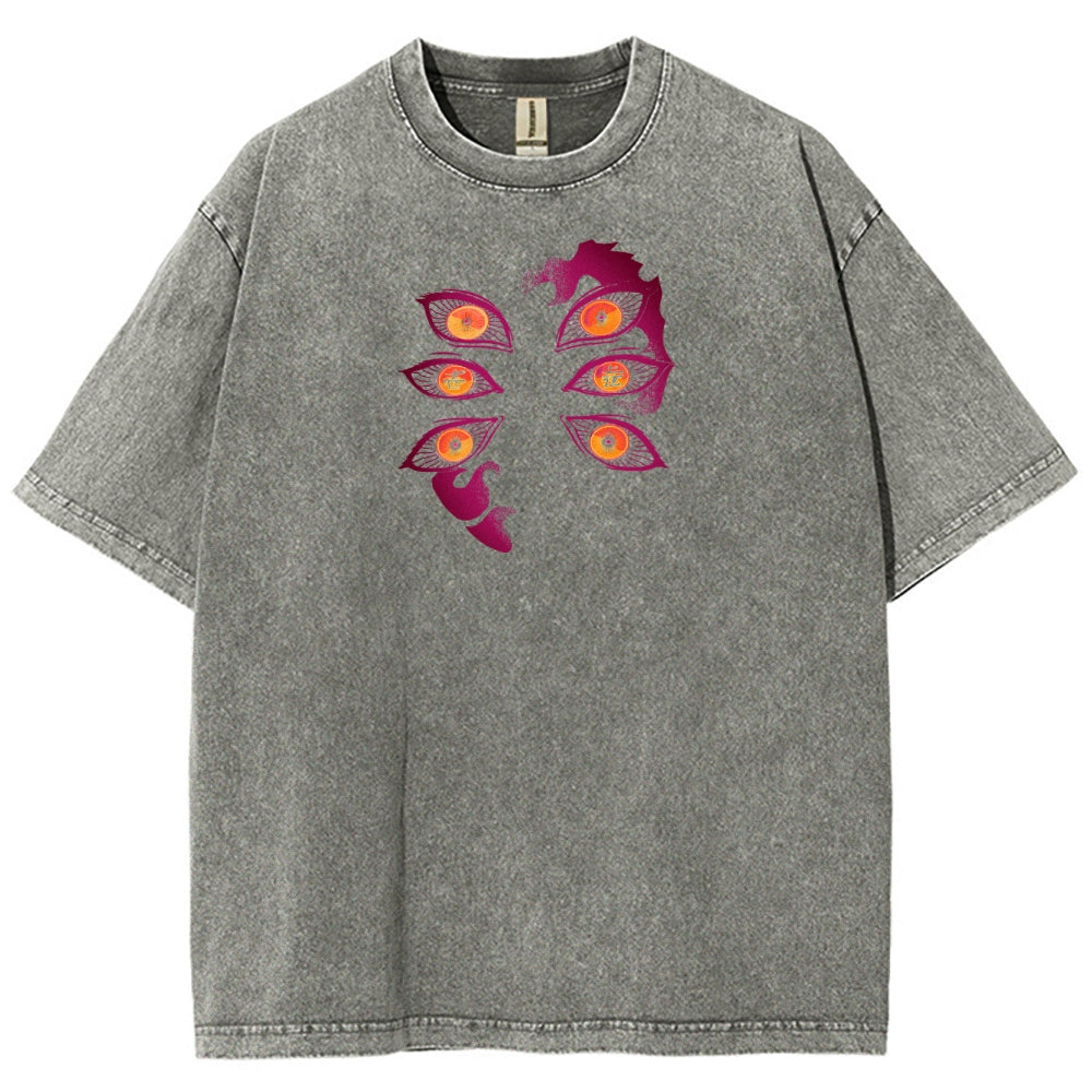 Demon Slayer Unisex Fit Washed T-Shirt 2503005412