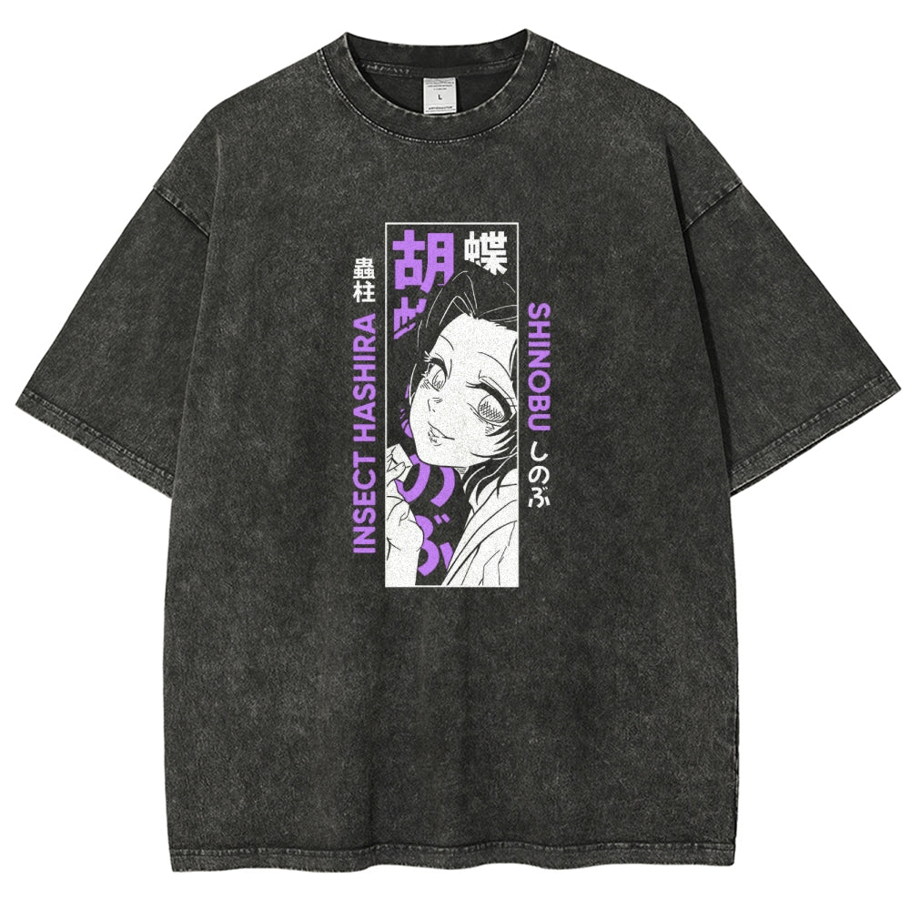 Demon Slayer Unisex Fit Washed T-Shirt 2503005417