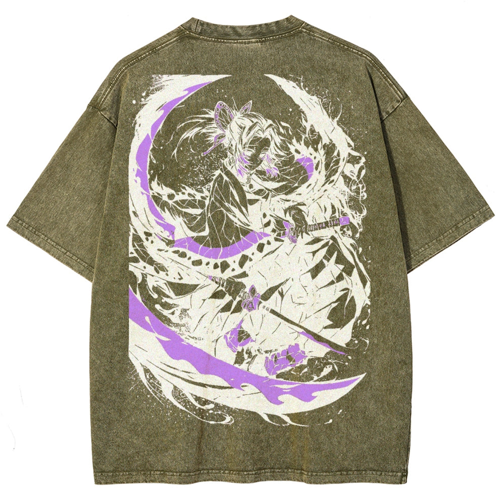 Demon Slayer Unisex Fit Washed T-Shirt 2503005417