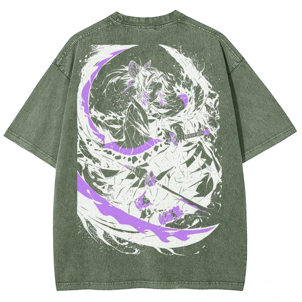 Demon Slayer Unisex Fit Washed T-Shirt 2503005417