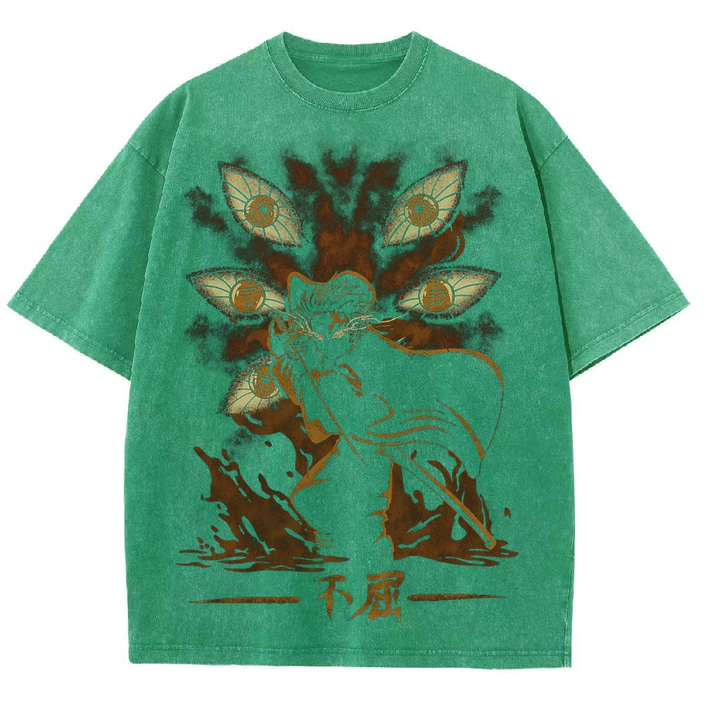 Demon Slayer Unisex Fit Washed T-Shirt 2503005419