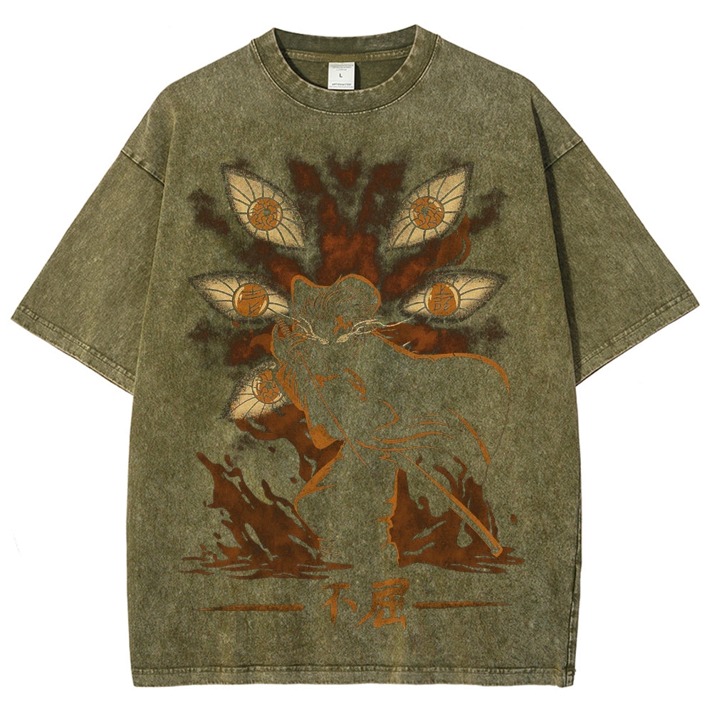Demon Slayer Unisex Fit Washed T-Shirt 2503005419