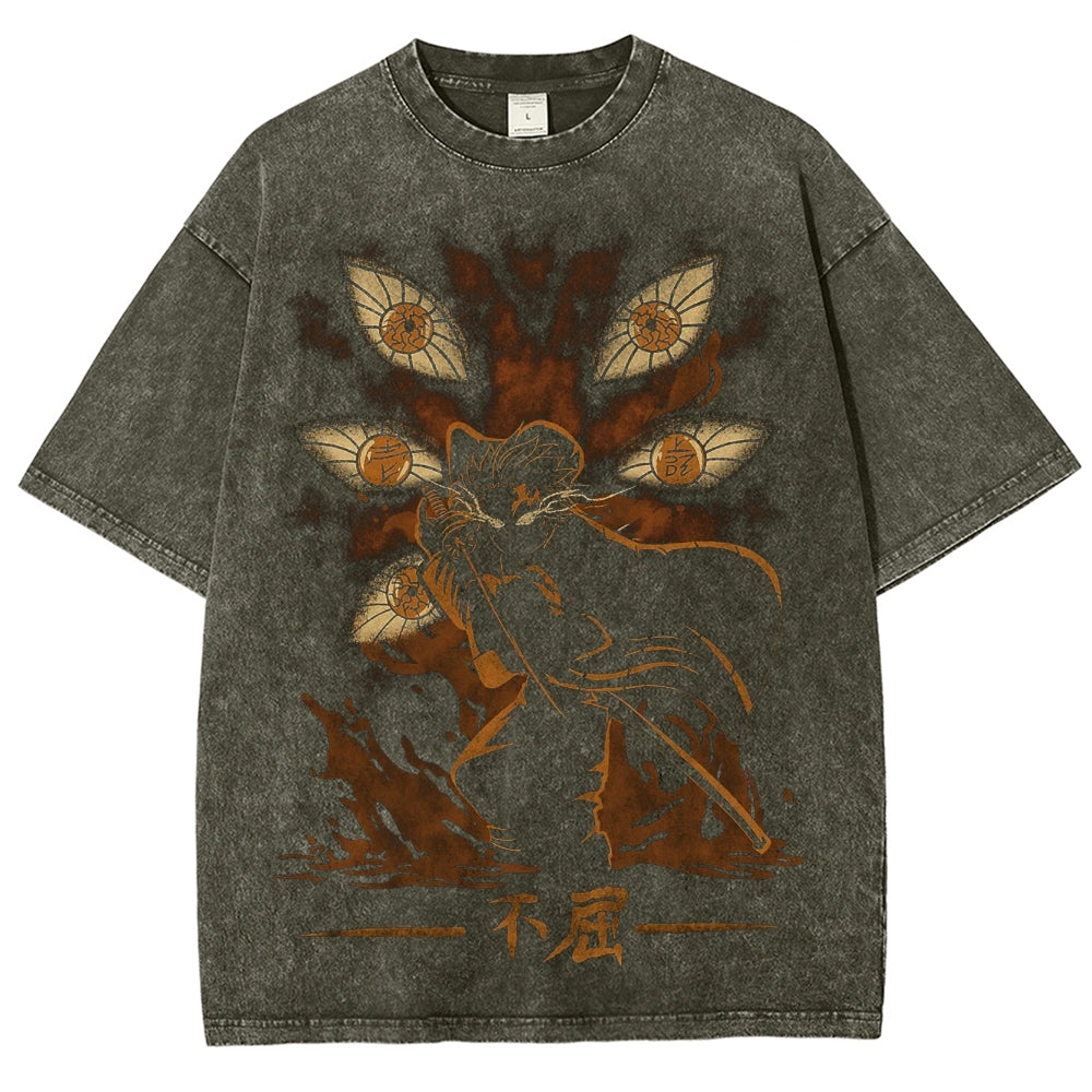 Demon Slayer Unisex Fit Washed T-Shirt 2503005419