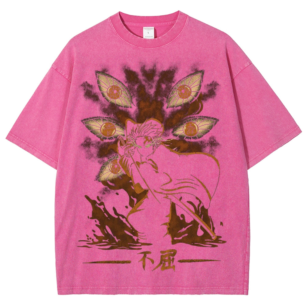 Demon Slayer Unisex Fit Washed T-Shirt 2503005419