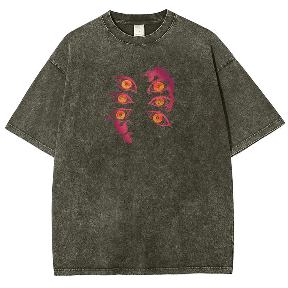 Demon Slayer Unisex Fit Washed T-Shirt 2503005422