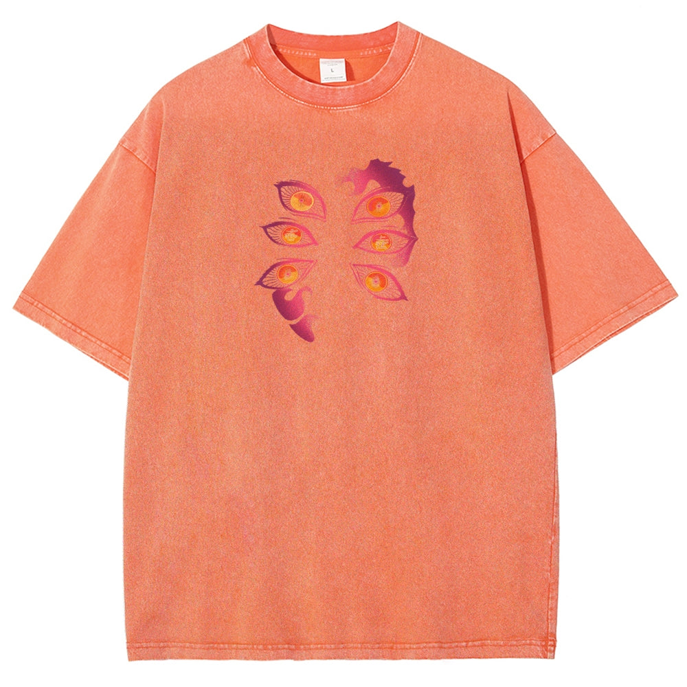 Demon Slayer Unisex Fit Washed T-Shirt 2503005422