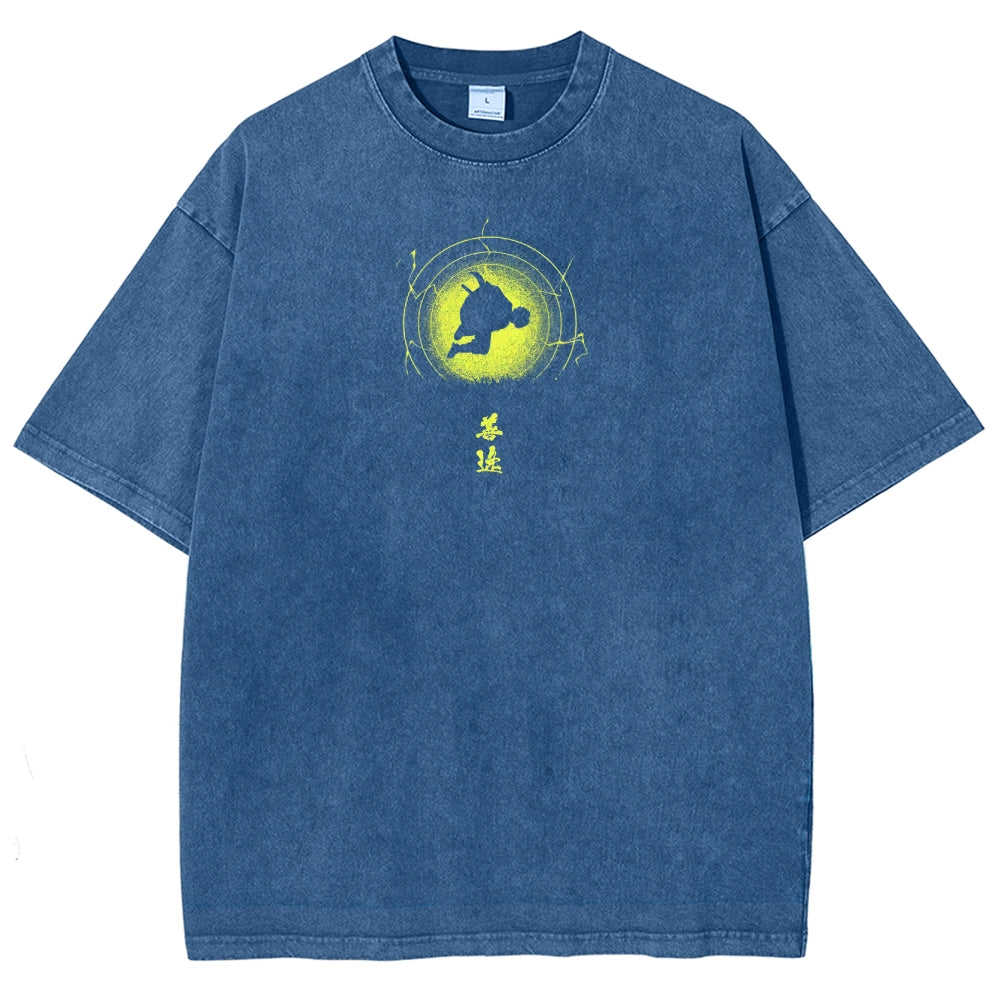 Demon Slayer Unisex Fit Washed T-Shirt 2503005425