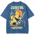 Demon Slayer Unisex Fit Washed T-Shirt 2503005425