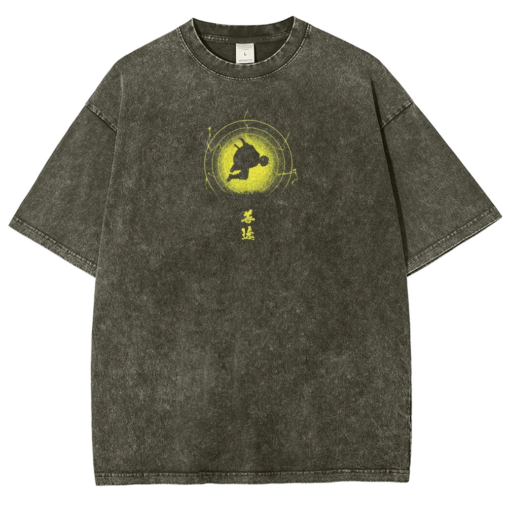 Demon Slayer Unisex Fit Washed T-Shirt 2503005425