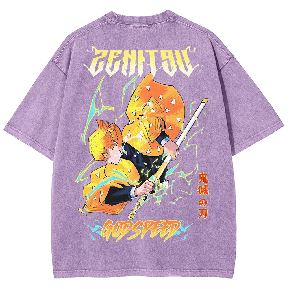 Demon Slayer Unisex Fit Washed T-Shirt 2503005425