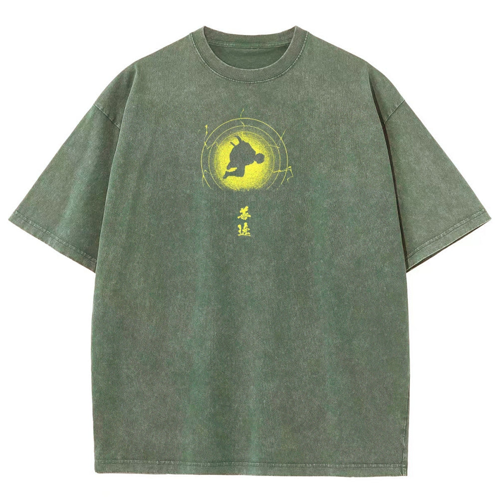 Demon Slayer Unisex Fit Washed T-Shirt 2503005425
