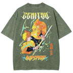 Demon Slayer Unisex Fit Washed T-Shirt 2503005425