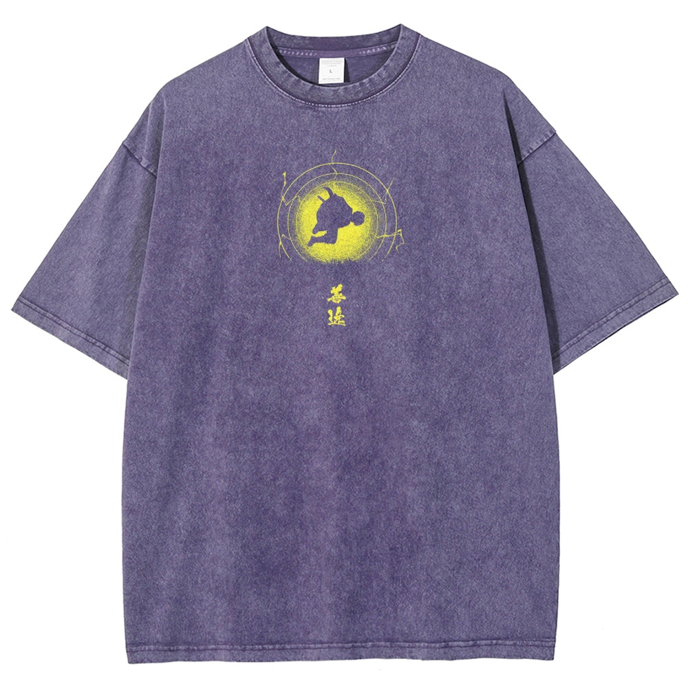 Demon Slayer Unisex Fit Washed T-Shirt 2503005425