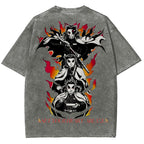 Demon Slayer Unisex Fit Washed T-Shirt 2503005427