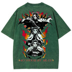 Demon Slayer Unisex Fit Washed T-Shirt 2503005427