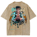 Demon Slayer Unisex Fit Washed T-Shirt 2504000907