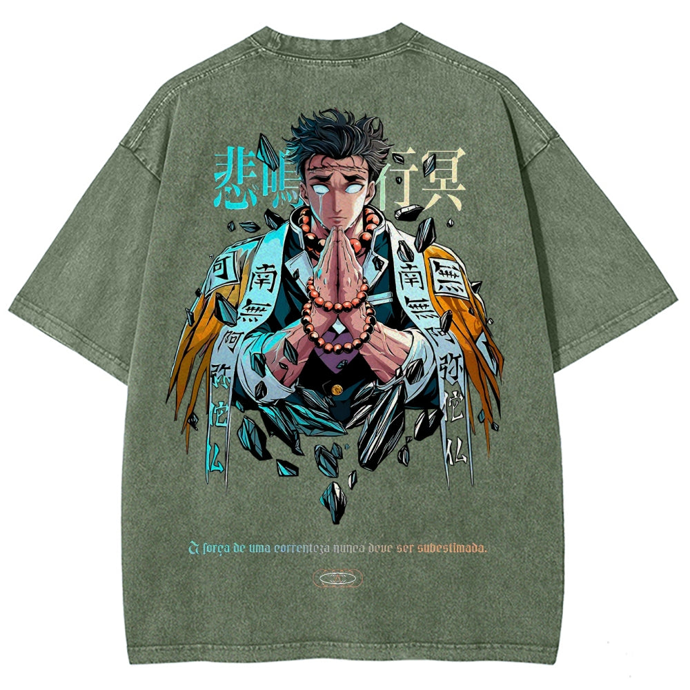 Demon Slayer Unisex Fit Washed T-Shirt 2504000907