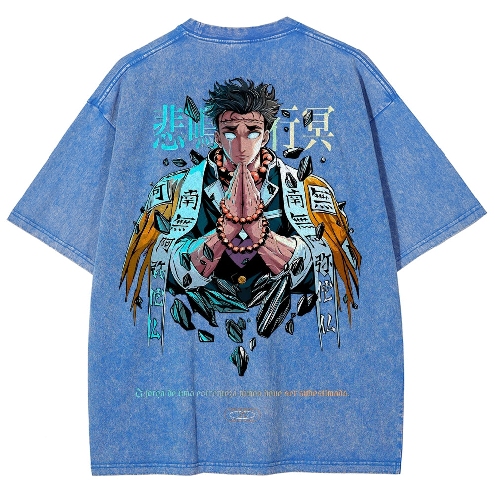 Demon Slayer Unisex Fit Washed T-Shirt 2504000907
