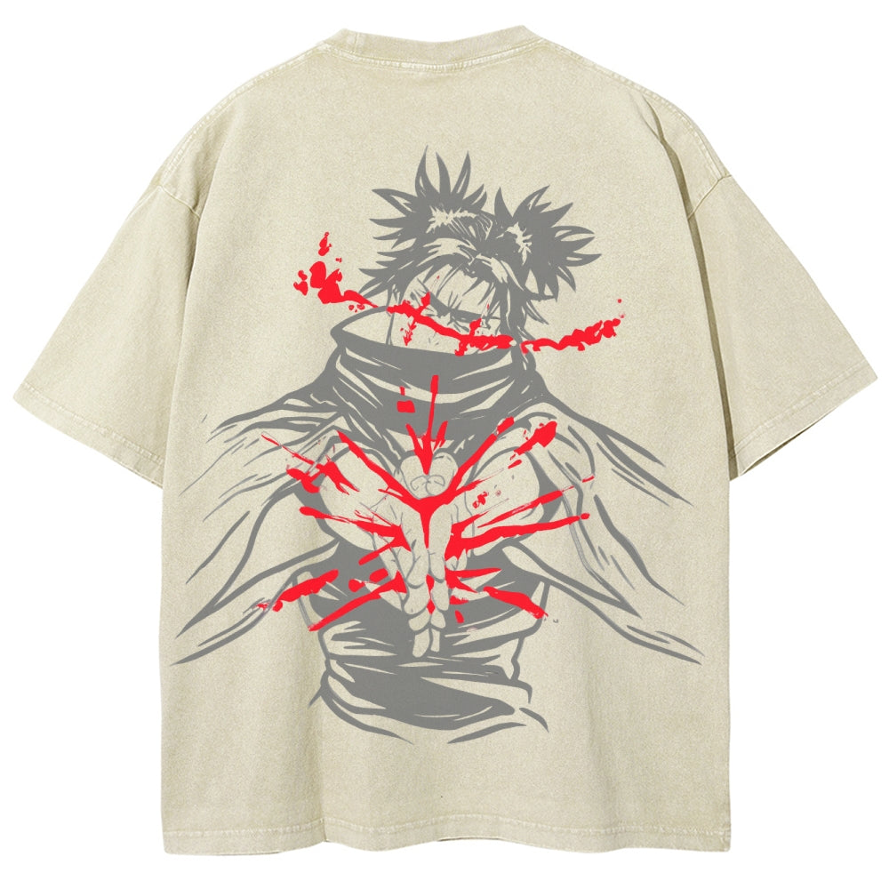 Jujutsu Kaisen CHOSO Unisex Fit Washed T-Shirt 2504001128