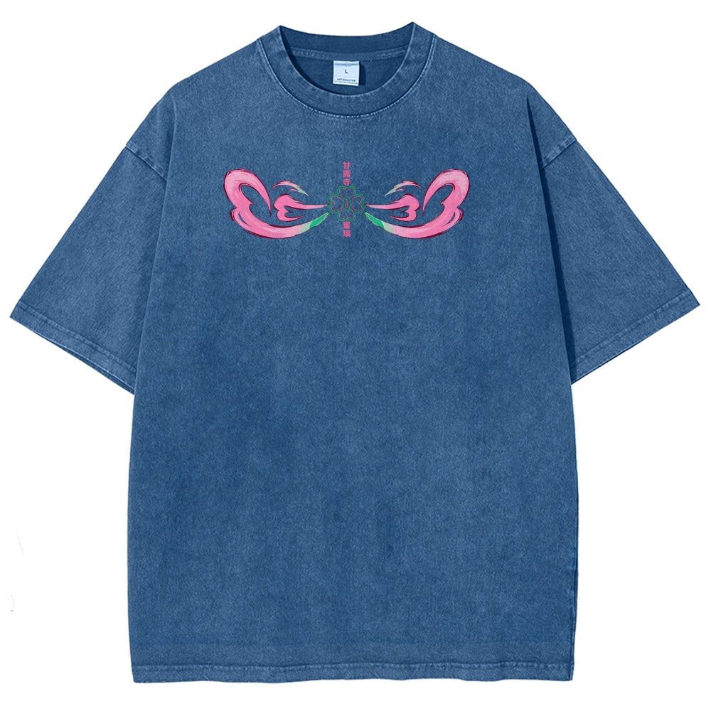 Demon Slayer Mitsuri Kanroji Unisex Fit Washed T-Shirt 2504004048