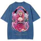 Demon Slayer Mitsuri Kanroji Unisex Fit Washed T-Shirt 2504004048