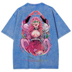 Demon Slayer Mitsuri Kanroji Unisex Fit Washed T-Shirt 2504004048