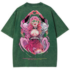 Demon Slayer Mitsuri Kanroji Unisex Fit Washed T-Shirt 2504004048
