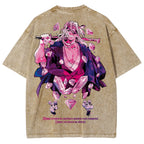 Gurren lagann Demon Slayer Uzui Tengen Unisex Fit Washed T-Shirt 2504004051