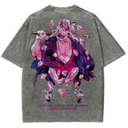 Gurren lagann Demon Slayer Uzui Tengen Unisex Fit Washed T-Shirt 2504004051