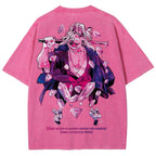 Gurren lagann Demon Slayer Uzui Tengen Unisex Fit Washed T-Shirt 2504004051