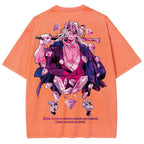Gurren lagann Demon Slayer Uzui Tengen Unisex Fit Washed T-Shirt 2504004051