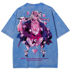 Gurren lagann Demon Slayer Uzui Tengen Unisex Fit Washed T-Shirt 2504004051
