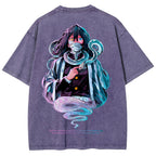 Demon slayer Iguro Obanai Unisex Fit Washed T-Shirt 2504004052