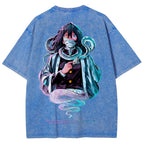Demon slayer Iguro Obanai Unisex Fit Washed T-Shirt 2504004052